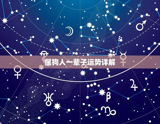 属狗人一辈子运势详解 属狗人一辈子运势详解