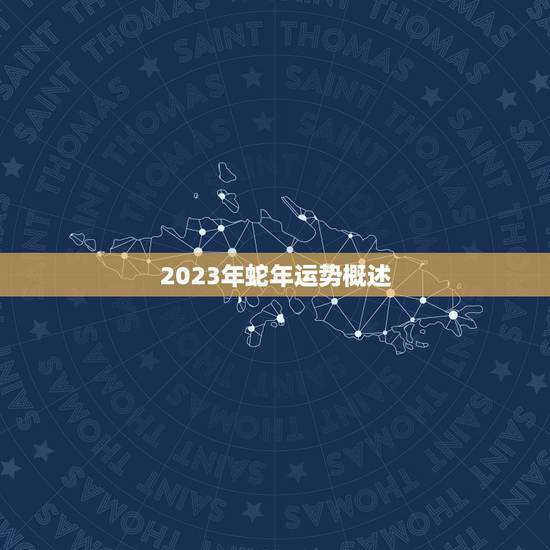 2023年蛇年运势概述