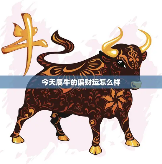 今天属牛的偏财运怎么样(财运亨通财源滚滚来)