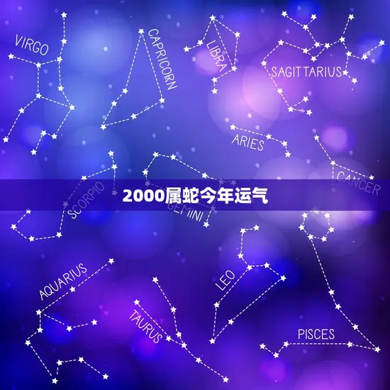 2000属蛇今年运气