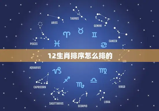 12生肖排序怎么排的