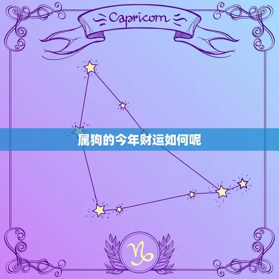 属狗的今年财运如何呢