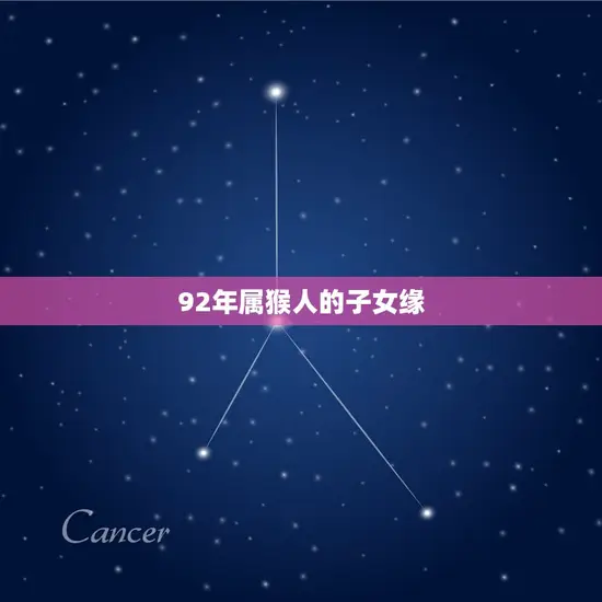 92年属猴人的子女缘