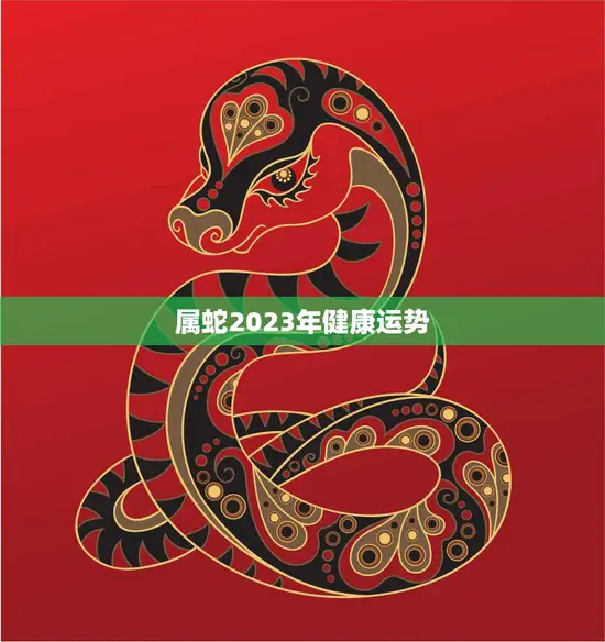 属蛇2023年健康运势(预测保持平衡的生活方式健康更有保障)