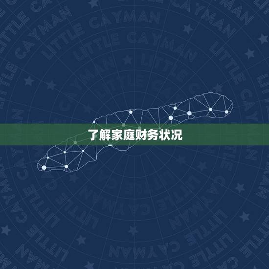 了解家庭财务状况