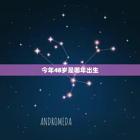 今年48岁是哪年出生