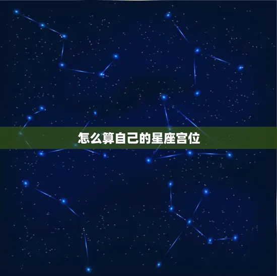 怎么算自己的星座宫位