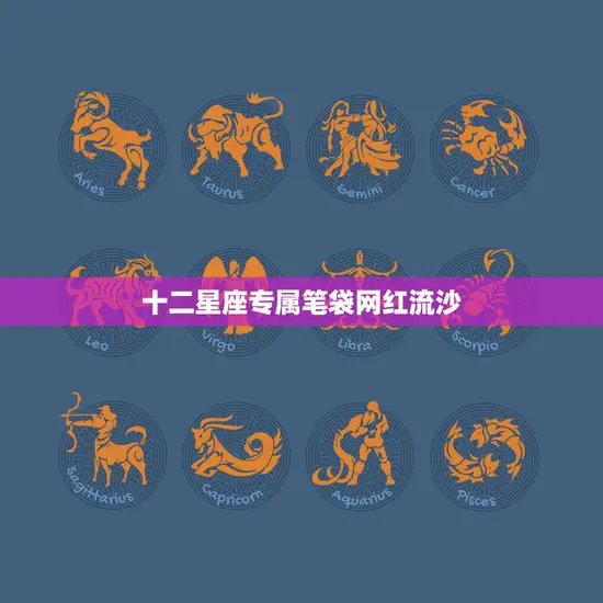 十二星座专属笔袋网红流沙(打造你的星座风格)