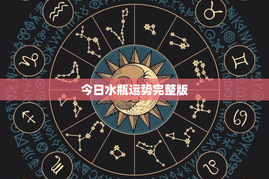 今日水瓶运势完整版：工作、爱情、财运全方位解析
