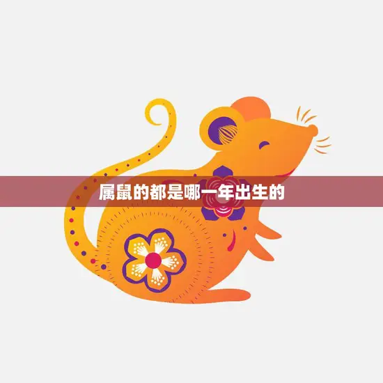 属鼠的都是哪一年出生的(十二生肖中的老大哥)