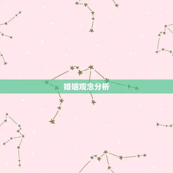 婚姻观念分析