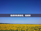 情感师免费微信，情感师