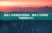 属虎人今年的运气和财运，属虎人今年的运气和财运2023