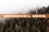 星盘测试最准的网站是什么，星盘查询测测