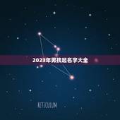 2023年男孩起名字大全(流行的男孩名字推荐)
