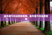 金牛座今日运势算命网，金牛座今日运势查旬
